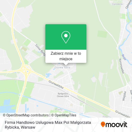 Mapa Firma Handlowo Usługowa Max Pol Małgorzata Rybicka