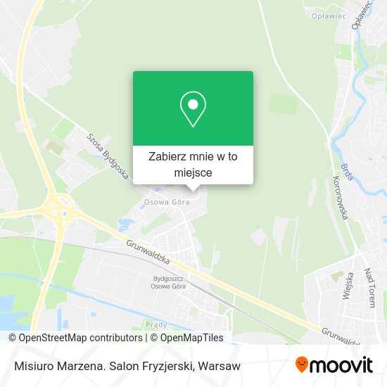 Mapa Misiuro Marzena. Salon Fryzjerski