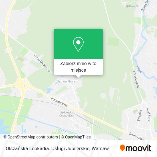 Mapa Olszańska Leokadia. Usługi Jubilerskie