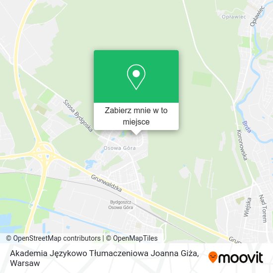 Mapa Akademia Językowo Tłumaczeniowa Joanna Giża