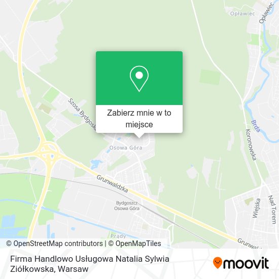 Mapa Firma Handlowo Usługowa Natalia Sylwia Ziółkowska