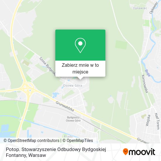 Mapa Potop. Stowarzyszenie Odbudowy Bydgoskiej Fontanny