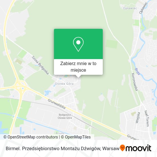 Mapa Birmel. Przedsiębiorstwo Montażu Dźwigów