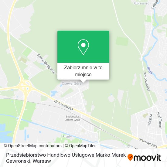 Mapa Przedsiebiorstwo Handlowo Uslugowe Marko Marek Gawronski