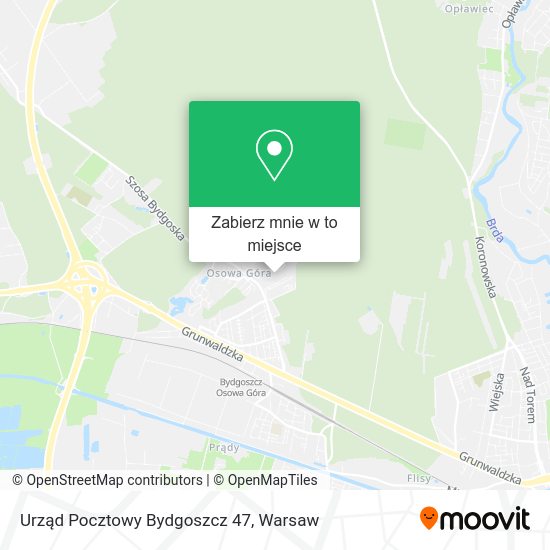 Mapa Urząd Pocztowy Bydgoszcz 47