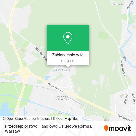 Mapa Przedsiębiorstwo Handlowo-Usługowe Romus