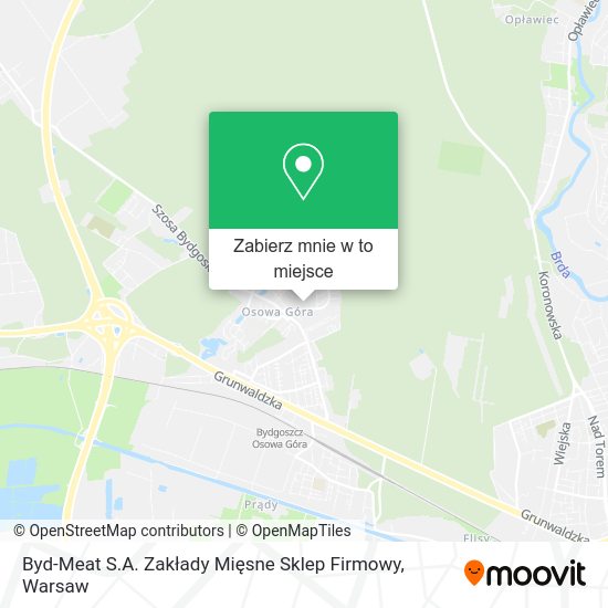 Mapa Byd-Meat S.A. Zakłady Mięsne Sklep Firmowy