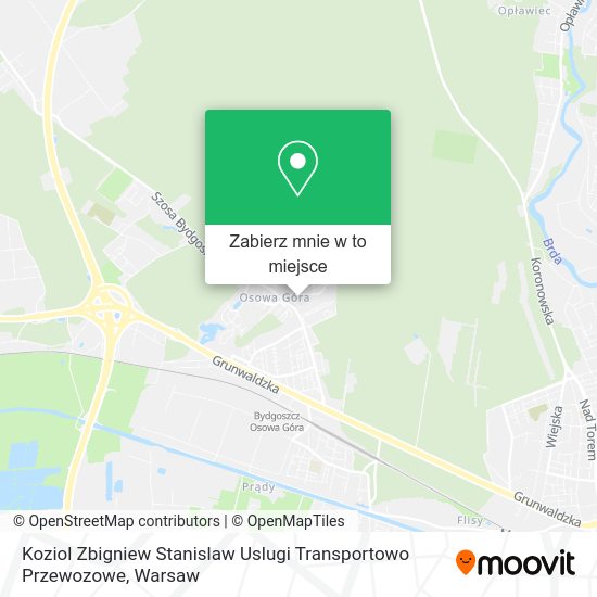 Mapa Koziol Zbigniew Stanislaw Uslugi Transportowo Przewozowe