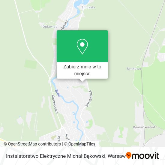 Mapa Instalatorstwo Elektryczne Michał Bąkowski