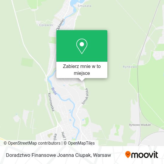 Mapa Doradztwo Finansowe Joanna Ciupak