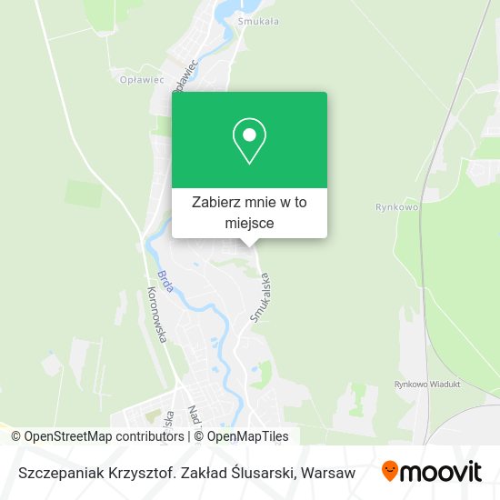 Mapa Szczepaniak Krzysztof. Zakład Ślusarski