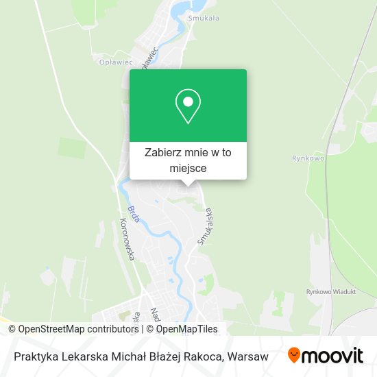 Mapa Praktyka Lekarska Michał Błażej Rakoca