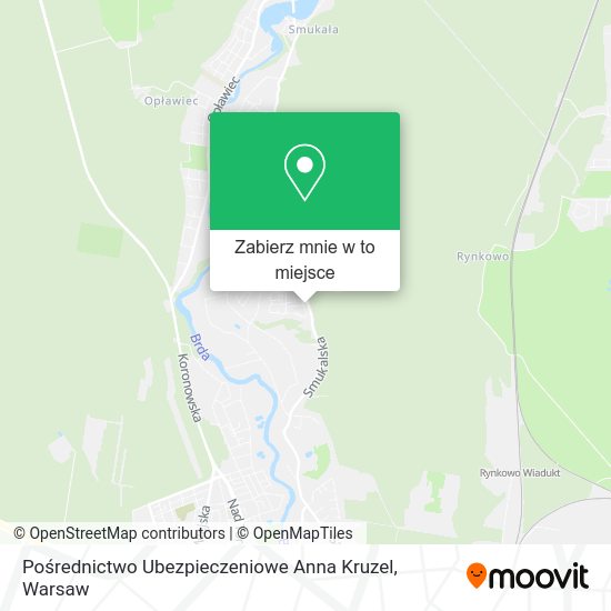 Mapa Pośrednictwo Ubezpieczeniowe Anna Kruzel