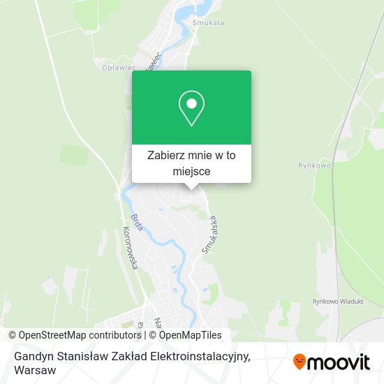 Mapa Gandyn Stanisław Zakład Elektroinstalacyjny