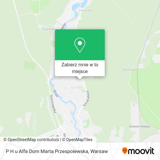 Mapa P H u Alfa Dom Marta Przespolewska