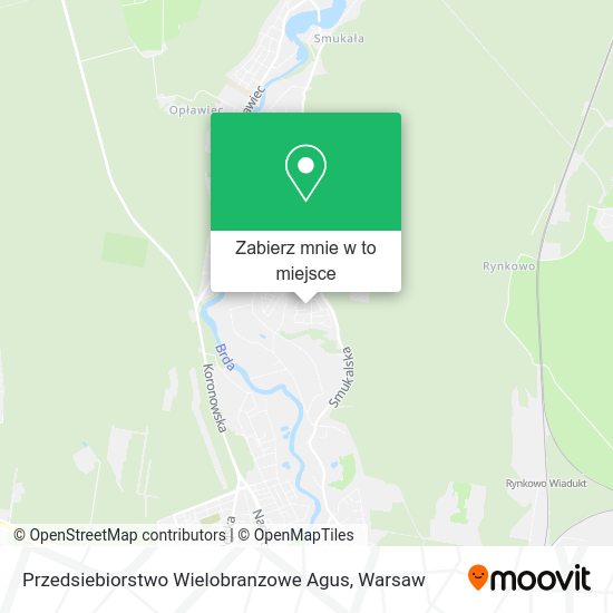 Mapa Przedsiebiorstwo Wielobranzowe Agus