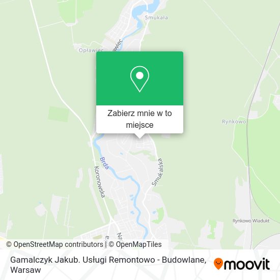 Mapa Gamalczyk Jakub. Usługi Remontowo - Budowlane