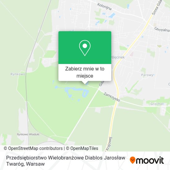 Mapa Przedsiębiorstwo Wielobranżowe Diablos Jarosław Twaróg