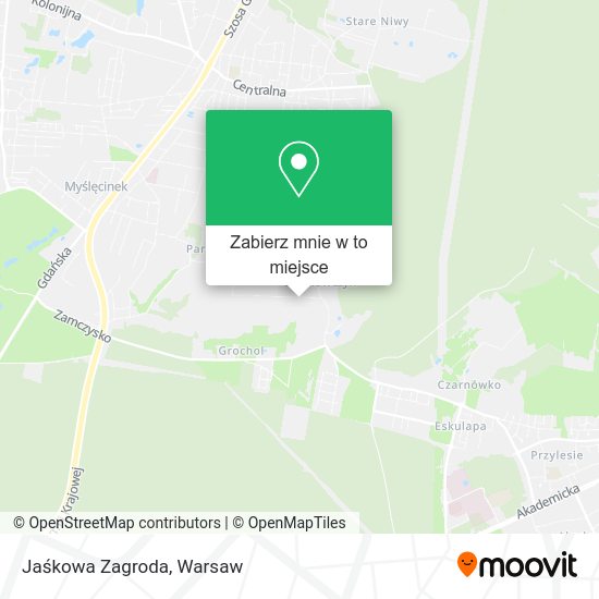 Mapa Jaśkowa Zagroda