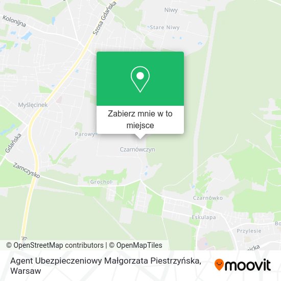 Mapa Agent Ubezpieczeniowy Małgorzata Piestrzyńska