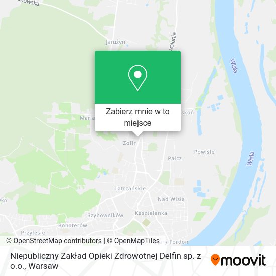 Mapa Niepubliczny Zakład Opieki Zdrowotnej Delfin sp. z o.o.