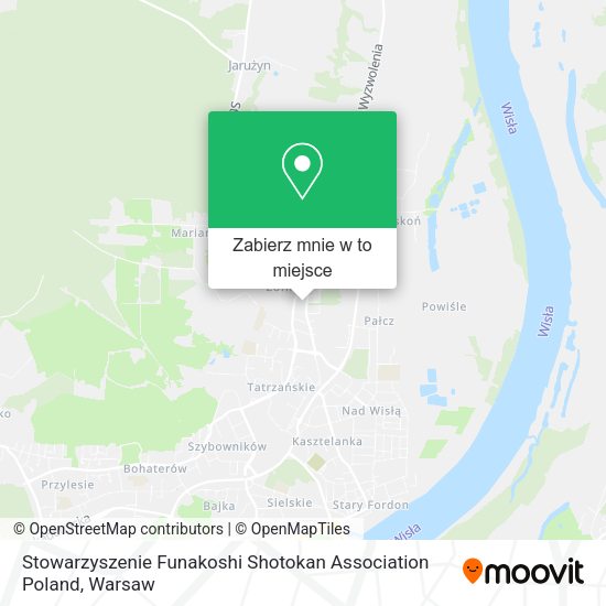 Mapa Stowarzyszenie Funakoshi Shotokan Association Poland