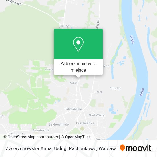 Mapa Zwierzchowska Anna. Usługi Rachunkowe