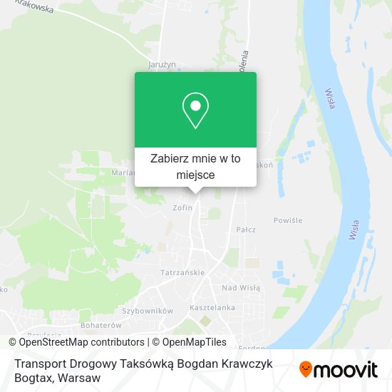 Mapa Transport Drogowy Taksówką Bogdan Krawczyk Bogtax