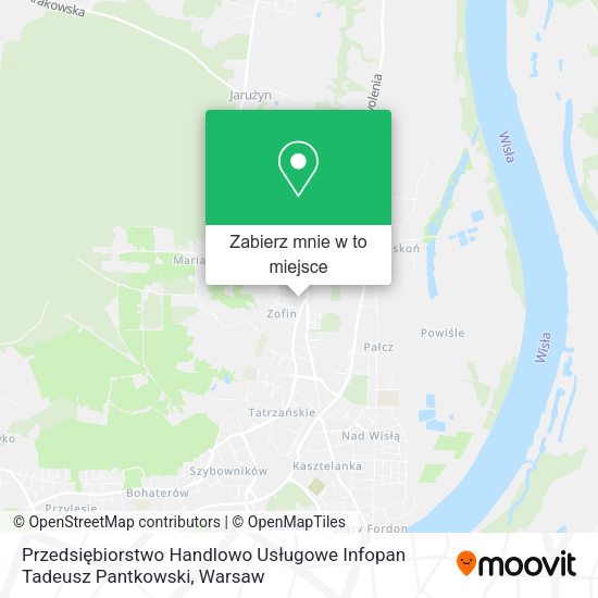 Mapa Przedsiębiorstwo Handlowo Usługowe Infopan Tadeusz Pantkowski