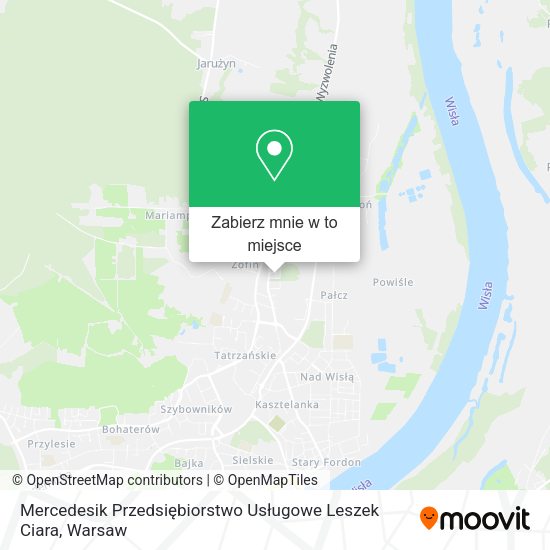 Mapa Mercedesik Przedsiębiorstwo Usługowe Leszek Ciara