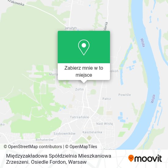 Mapa Międzyzakładowa Spółdzielnia Mieszkaniowa Zrzeszeni. Osiedle Fordon