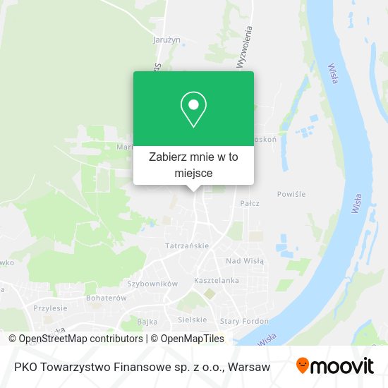 Mapa PKO Towarzystwo Finansowe sp. z o.o.