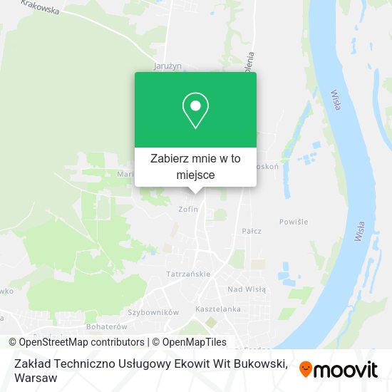 Mapa Zakład Techniczno Usługowy Ekowit Wit Bukowski