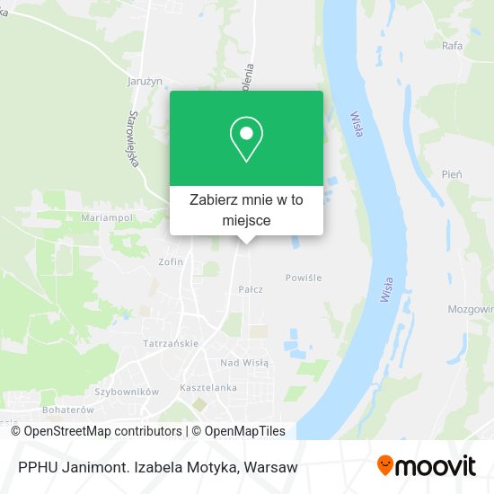 Mapa PPHU Janimont. Izabela Motyka