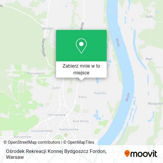 Mapa Ośrodek Rekreacji Konnej Bydgoszcz Fordon