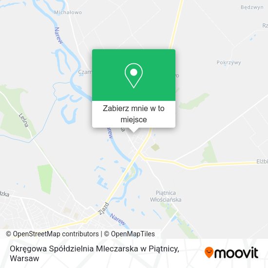 Mapa Okręgowa Spółdzielnia Mleczarska w Piątnicy