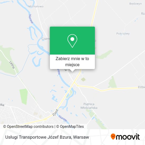 Mapa Usługi Transportowe Józef Bzura