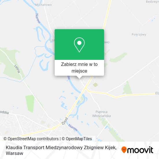 Mapa Klaudia Transport Miedzynarodowy Zbigniew Kijek