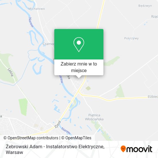 Mapa Żebrowski Adam - Instalatorstwo Elektryczne