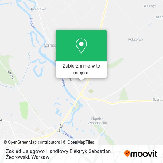 Mapa Zakład Usługowo Handlowy Elektryk Sebastian Żebrowski