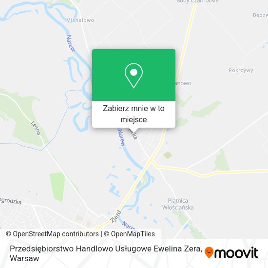 Mapa Przedsiębiorstwo Handlowo Usługowe Ewelina Zera