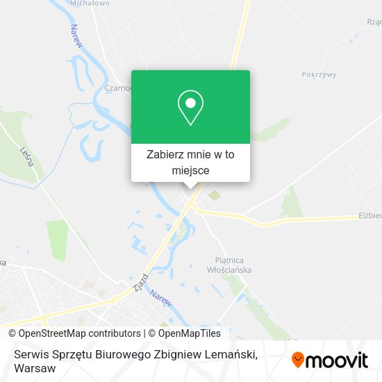 Mapa Serwis Sprzętu Biurowego Zbigniew Lemański