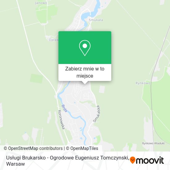 Mapa Usługi Brukarsko - Ogrodowe Eugeniusz Tomczynski