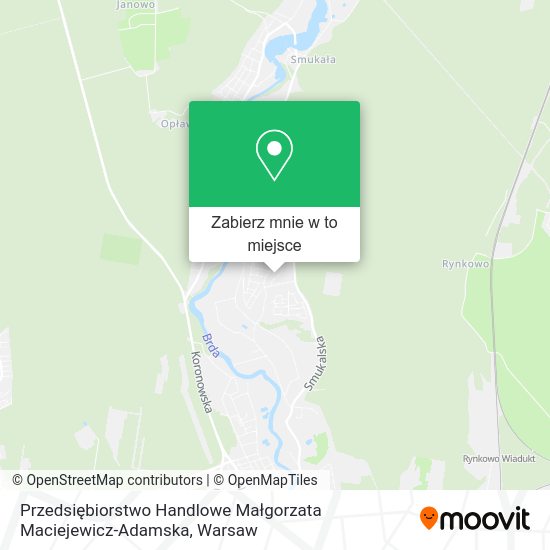 Mapa Przedsiębiorstwo Handlowe Małgorzata Maciejewicz-Adamska