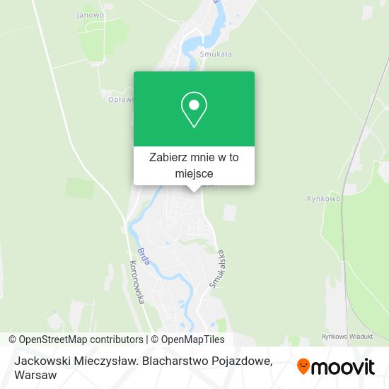 Mapa Jackowski Mieczysław. Blacharstwo Pojazdowe