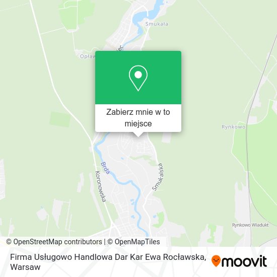 Mapa Firma Usługowo Handlowa Dar Kar Ewa Rocławska