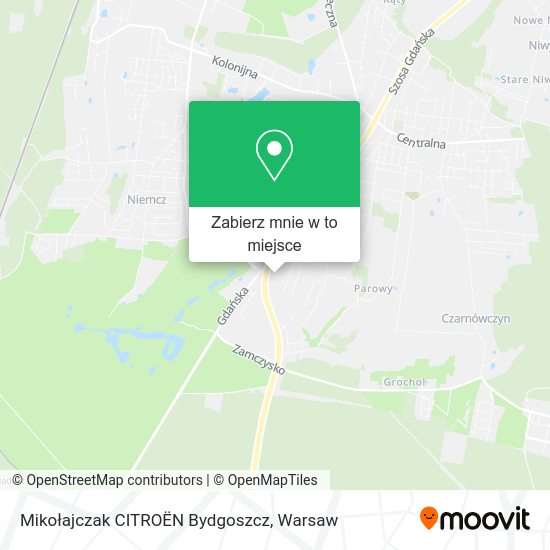 Mapa Mikołajczak CITROËN Bydgoszcz