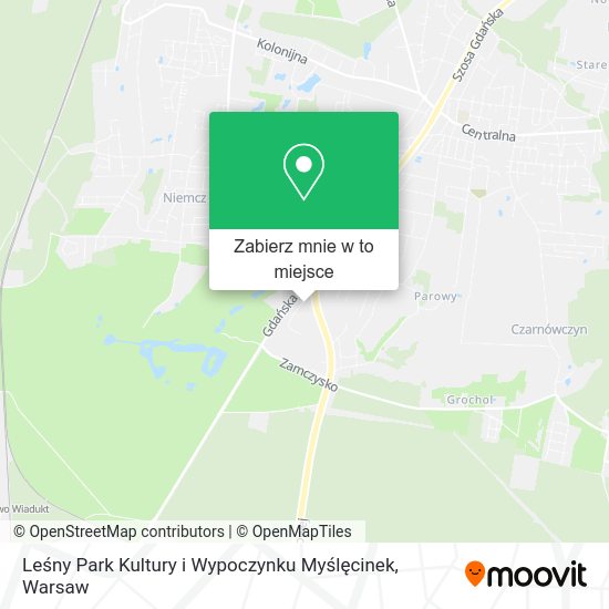 Mapa Leśny Park Kultury i Wypoczynku Myślęcinek