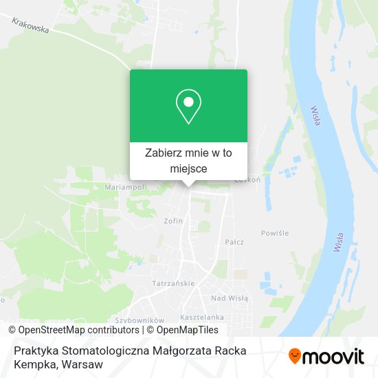 Mapa Praktyka Stomatologiczna Małgorzata Racka Kempka