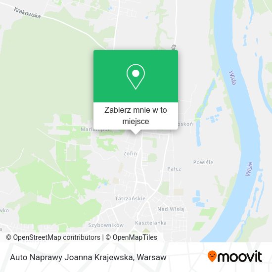 Mapa Auto Naprawy Joanna Krajewska